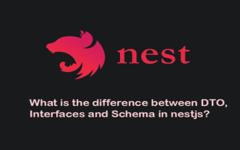 تفاوت بین DTO، اینترفیس ها و Schema  در nestjs چیست؟