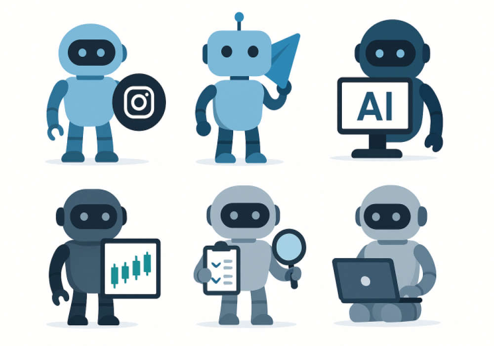 طراحی انواع ربات (اینستاگرام ، تلگرام ، هوش مصنوعی، معامله گر، تریدر Trader، مقایسه گر و اسکرپینگ)
