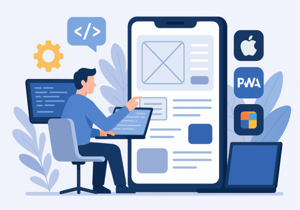 طراحی و ساخت اپلیکیشن حرفه ای و اختصاصی اندروید و IOS و PWA و Desktop